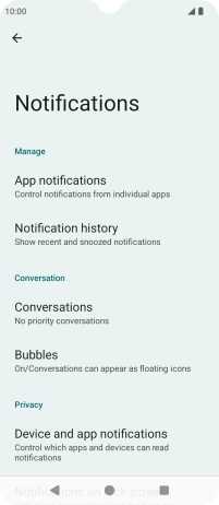 Press App notifications. Press App notifications.