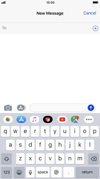 Press To and key in the first letters of the recipient's name.