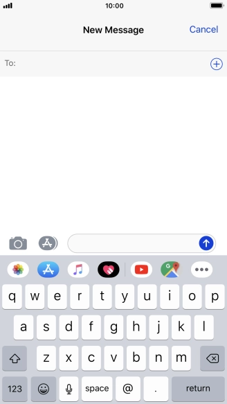 Press To and key in the first letters of the recipient's name.