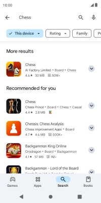 Press the required app. Press the required app.