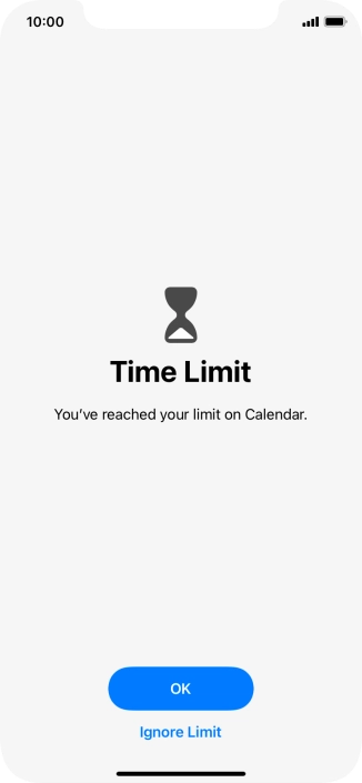 Press Ignore Limit.