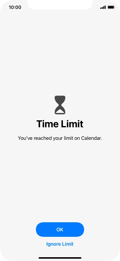 Press Ignore Limit.