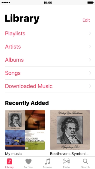 Press Playlists.