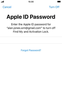 Press Turn Off.