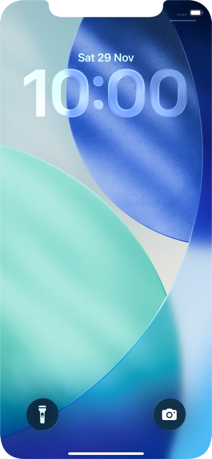 Slide your finger upwards starting from the bottom of the screen. Slide your finger upwards starting from the bottom of the screen.