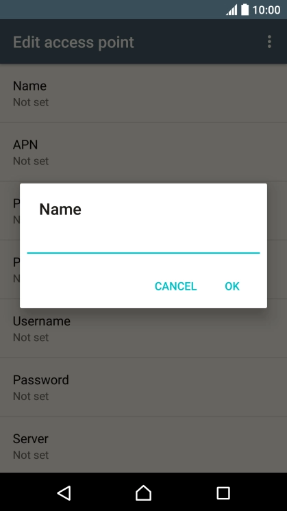 Key in Vodafone MMS and press OK.