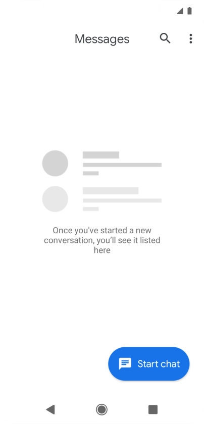 Press Start chat.