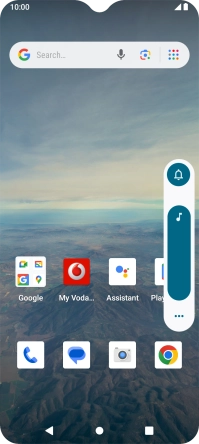 Press the sound mode icon.