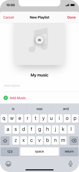 Press Add Music.