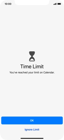 Press Ignore Limit.