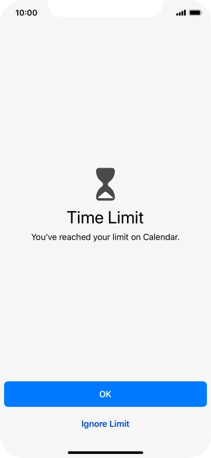 Press Ignore Limit.