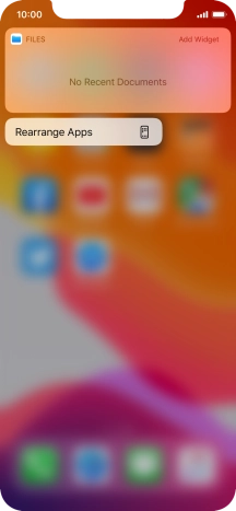 Press Rearrange Apps. Press Rearrange Apps.