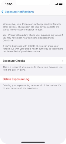 Press Delete Exposure Log. Press Delete Exposure Log.