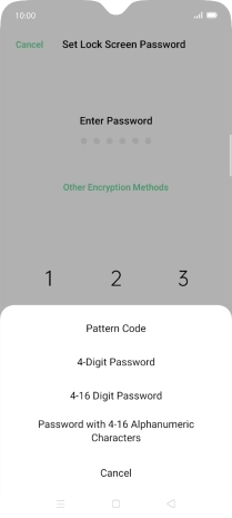 Press the required phone lock code and follow the instructions on the screen to create an additional phone lock code. Press the required phone lock code and follow the instructions on the screen to create an additional phone lock code.
