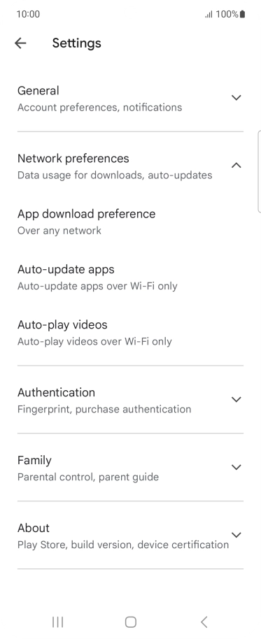 Press Auto-update apps. Press Auto-update apps.