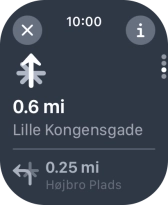 Press the end icon. Press the end icon.