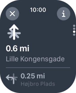 Press the end icon. Press the end icon.