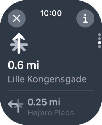 Press the end icon. Press the end icon.