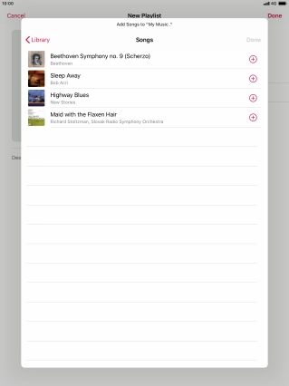 Go to the required category and press the required audio file.