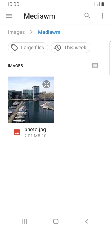 Press the required file. Press the required file.