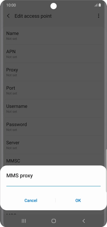 Key in 10.202.002.060 and press OK. Key in 10.202.002.060 and press OK.