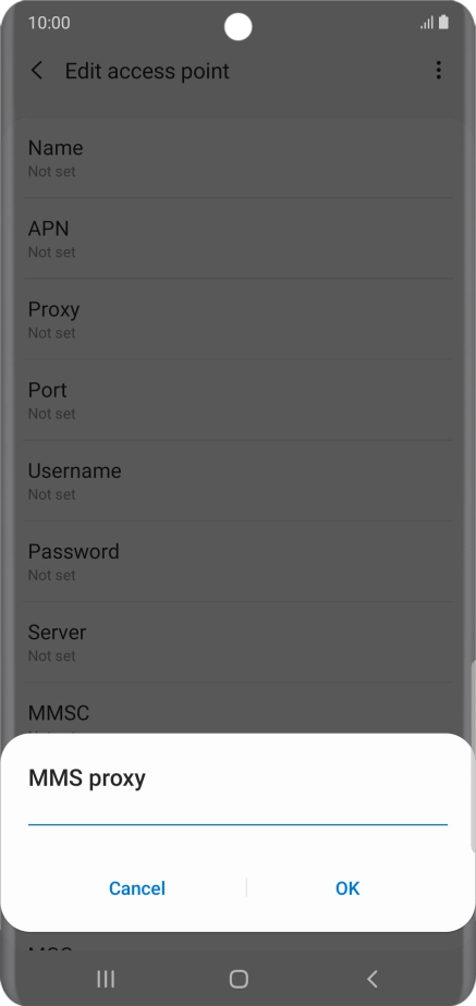 Key in 10.202.002.060 and press OK. Key in 10.202.002.060 and press OK.