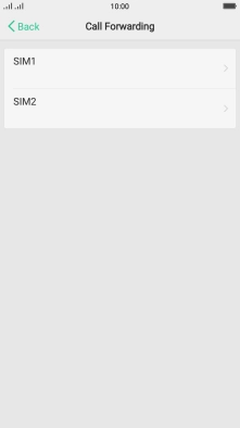 Press SIM1.