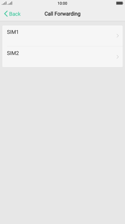 Press SIM1.