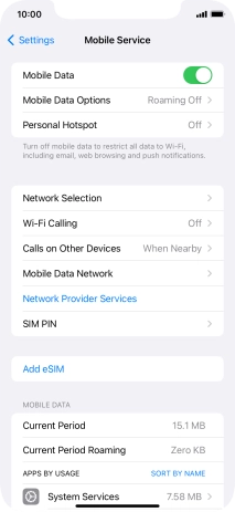 Press Network Selection.