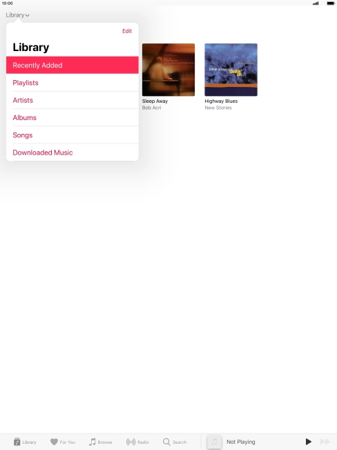 Press Playlists.