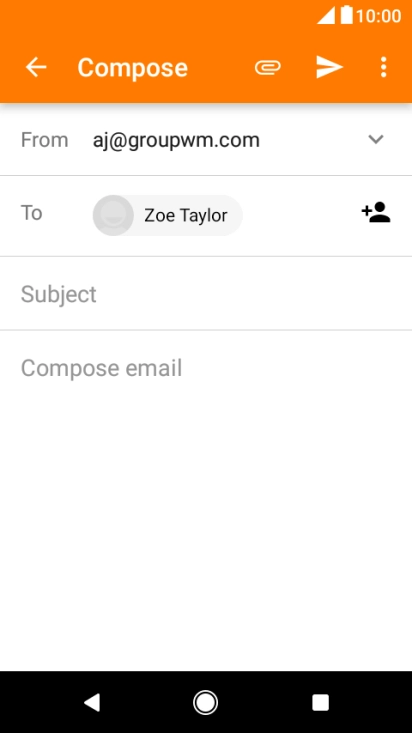 Press Subject and key in the required subject.