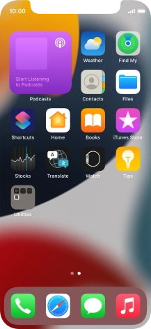 If you're using a Widget Stack: slide up or down on the stack to select the required widget.