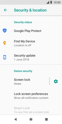 Press Screen lock. Press Screen lock.