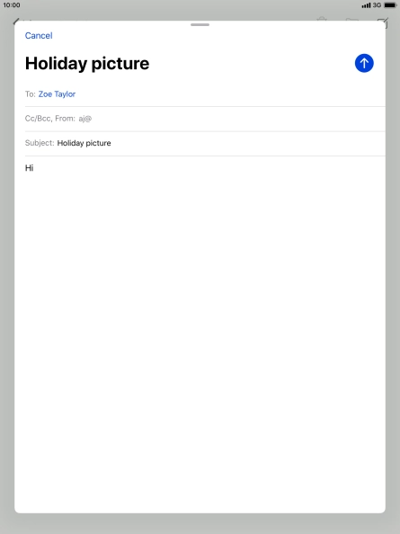 Press and hold the text input field until a pop-up menu is displayed.