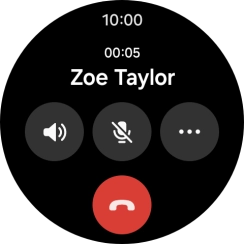 Press the end call icon. Press the end call icon.