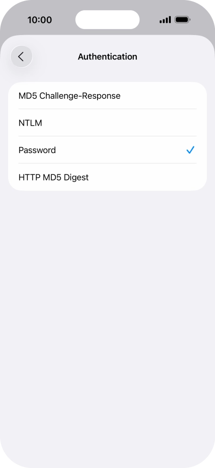 Press Password.