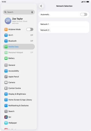 If you turn off the function, press the required network. If you turn off the function, press the required network.