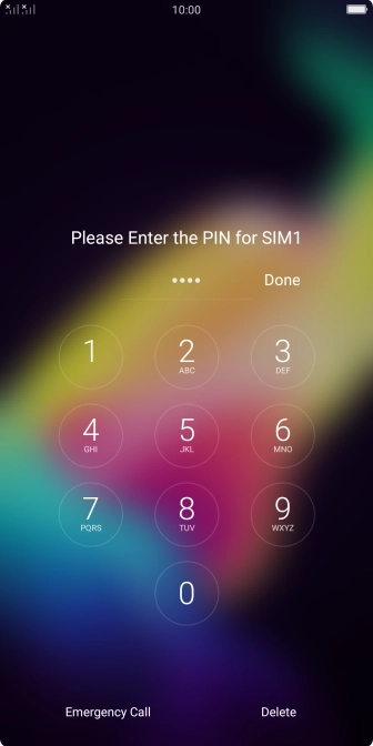 If you're asked to key in your PIN, do so and press Done. If you're asked to key in your PIN, do so and press Done.