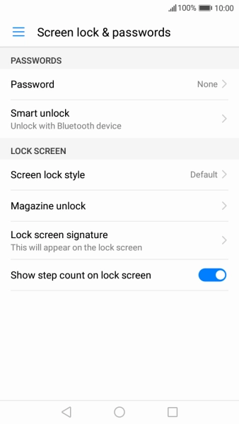 Press Password.