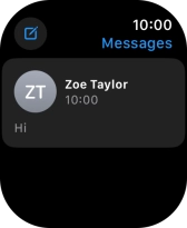 Press the required text message.