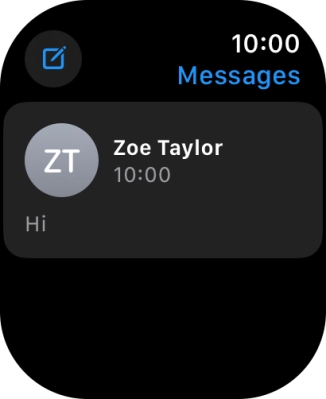 Press the required text message.