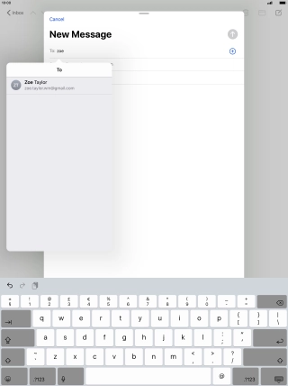 Press the required contact. Press the required contact.