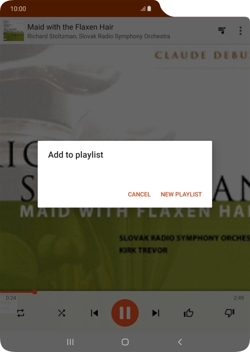 Press NEW PLAYLIST.