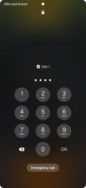 If you're asked to key in your PIN, do so and press OK.