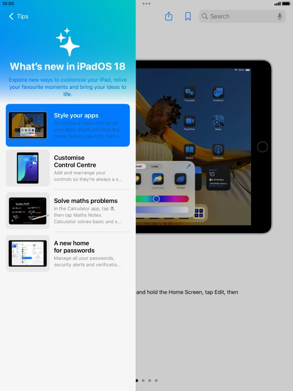 Press the Home key to return to the home screen.