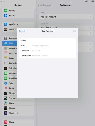 Press Email and key in your email address. Press Email and key in your email address.