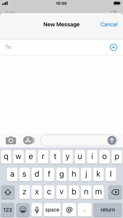 Press To: and key in the first letters of the recipient's name.