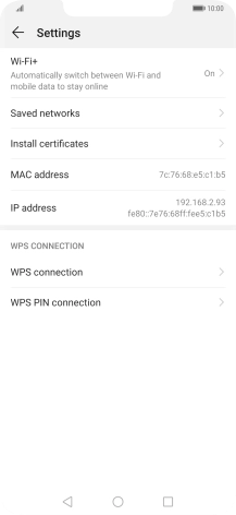 Press Wi-Fi+.