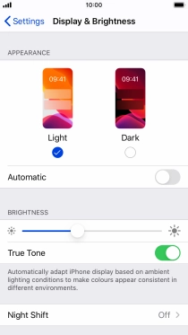 Press Dark.