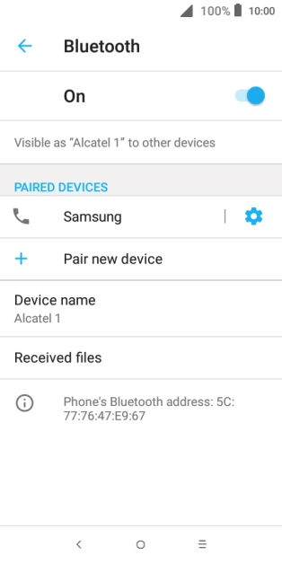 Press the Home key to return to the home screen.